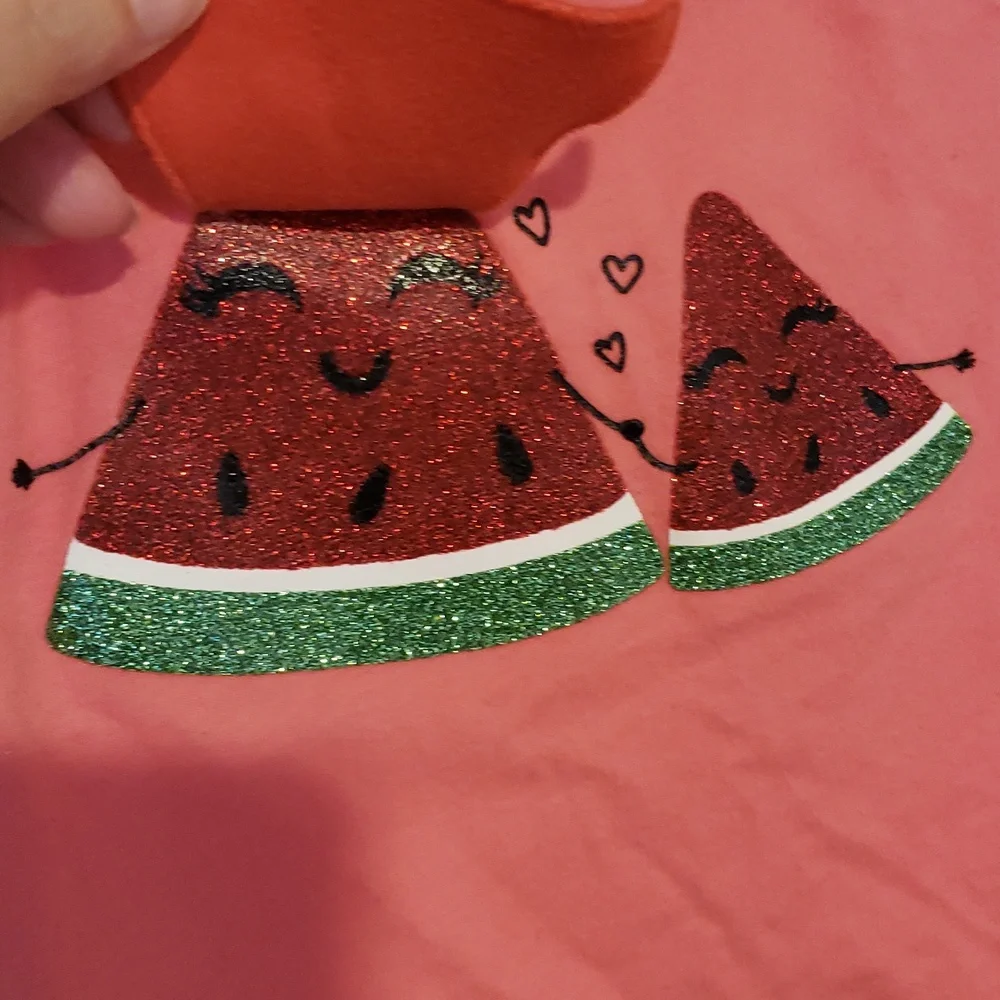 12-18m pink watermelon flap tshirt *